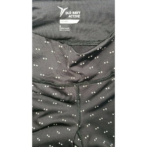 Old Navy Go-Dry Polka Dot Activewear Leggings Size M Running - Picture 5 of 5